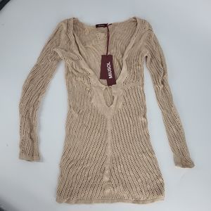 Miusol Crochet Long Sweater / Dress/ Cover-up